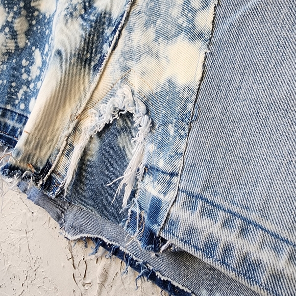 Designer Maxi Dress Skirt Upcycled Recycled Denim Concept - Picture 6 of 13